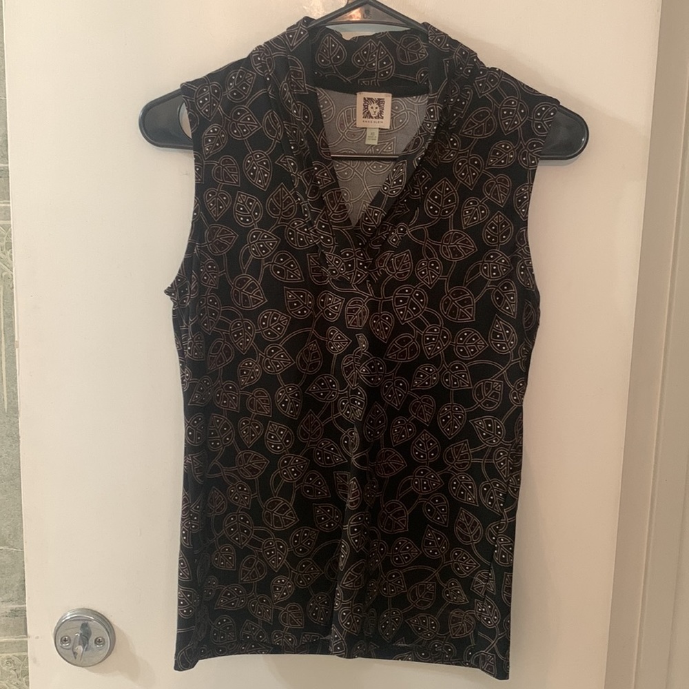 Anne Klein pleated blouse